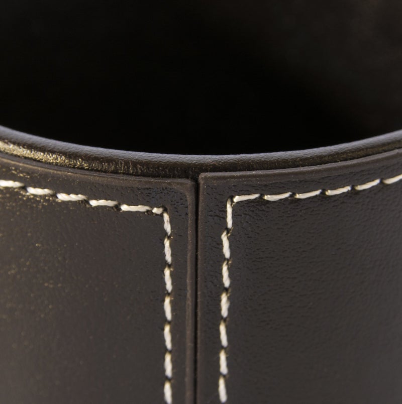 Osco BPUPP1 Faux Leather Pen Pot - Brown - Image 5